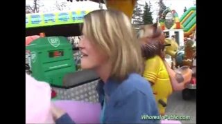 Girl fucked at public fair very sexy