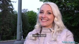 Public Agent Horny tourist Helena Moeller is hungry for Czech cock
