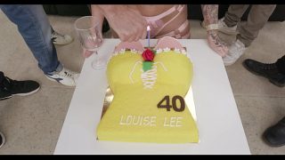 My 40th Birthday became a DAP gangbang with 7 guy. They fucked me hard in the ass and filled with the cake